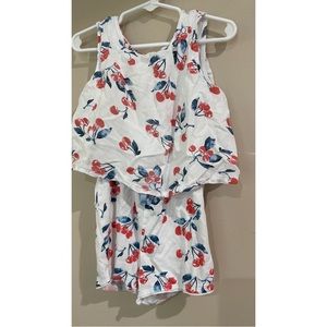 Splendid Girls Floral Romper Size 6x